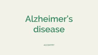 Alzheimers Disease Pronunciation [upl. by Anitreb]