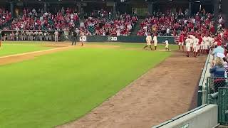 Joshua Overbeek RBI Single Nebraska Husker Baseball vs Indiana 51124 [upl. by Allecram]