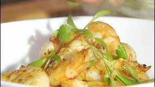 Marco Pierre White recipe for Prawns in Pernod [upl. by Lilithe]