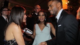 Kerry Washington Brings Her Husband To The Golden Globes [upl. by Feldt375]