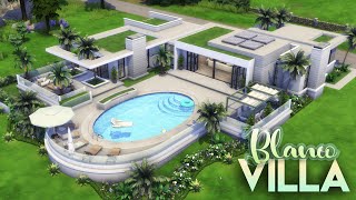 VILLA BLANCO  CC LIST  3 Bdr  3 Bth Luxury Estate  The Sims 4 Speed Build [upl. by Notsle]