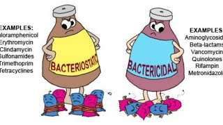 CHEMOTHERAPY ANTIMICROBIAL AGENT BACTERIOSTATIC vs BACTERICIDAL [upl. by Tan]