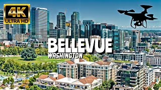 Bellevue Washington In 4K By Drone  Amazing View Of Bellevue Washington [upl. by Dduj]