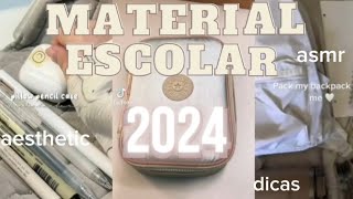 MATERIAL ESCOLAR 2024 DICAS DE ESCOLA [upl. by Ofella]