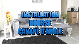 Housse Design  Installation housses pour canapé dangle [upl. by Chafee750]