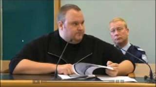 MEGAUPLOAD  Kim Dotcom proves judge wrong in court [upl. by Iblok]