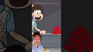 Red chilly eating cartoon videoshortfeed viralvideo shorts ytshorts [upl. by Thorrlow746]