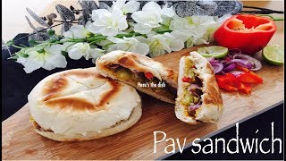 pav Sandwich Masala Pav Sandwich Pav Sandwich With Potatoes ampOnion Indian Street food [upl. by Girovard144]