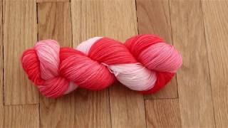 Dip Dyeing Sock Yarn in Red Food Coloring [upl. by Paschasia]