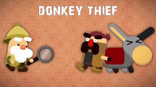 Donkey Thief  Moral Stories Kids Cartoons Animated Cartoons Hodja Nasreedin English Stories [upl. by Goodrich121]