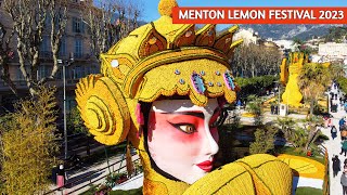 Most Colourful Festivals of France  Menton Lemon Festival 2023  Fête du citron 2023 [upl. by Tremml]