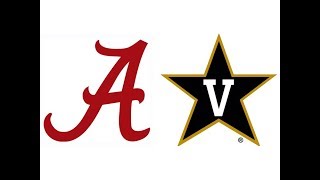 2017 1 Alabama at Vanderbilt Highlights [upl. by Adnolohs]