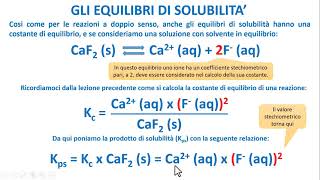 COME CALCOLARE LA COSTANTE DI SOLUBILITA Kps [upl. by Atnahsa]