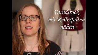 13 Dirndlrock mit Kellerfalten nähen [upl. by Viva]