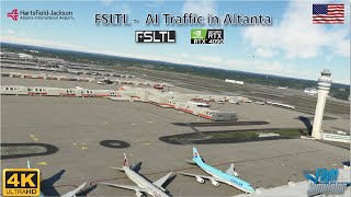 FS 2020  FSLTL  AI Traffic in Atlanta Airport [upl. by Nosyd273]