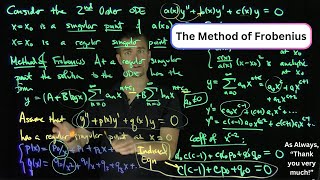 The Method of Frobenius and the Indicial Equation [upl. by Zelda787]