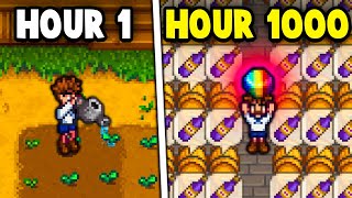 1 Hour VS 1000 Hour Farm in Stardew Valley [upl. by Sorrows]