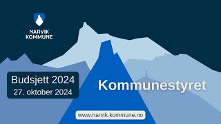 Narvik kommunestyre  Budsjett presentasjon fra rådmann  27102023 [upl. by Alih]