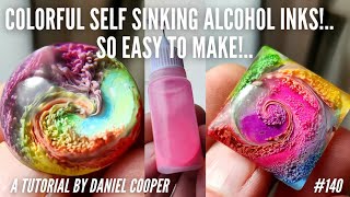 MAKE Colorful SELF SINKING ALCOHOL INKS A Resin Art Video by Daniel Cooper [upl. by Lynna]