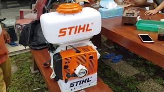 Buka paket STIHL SR5600 mistblower [upl. by Cadmar]