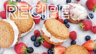 RECIPE Frozen Yoghurt Icecream Sandwiches [upl. by Retse]