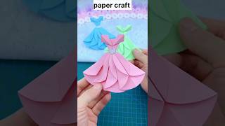 Paper craft idea👗💞shorts craft [upl. by Osanna]