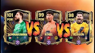 DONNARUMMA TOTS VS KOBEL TOTS VS ALISSON TOTS  ¿QUIEN ES EL MEJOR PORTERO DE FC MOBILE [upl. by Angi]