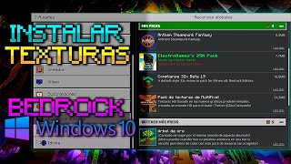 🎁COMO COLOCAR PACKS DE TEXTURAS FACIL Y RAPIDO EN MINECRAFT BEDROCK 118 en 2022 Instalar texturas [upl. by Reider]