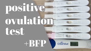 POSITIVE OVULATION TEST  pcos test progression  my bfp [upl. by Ossie]