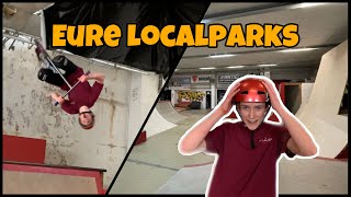 Ich FAHRE EURE local SKATEPARKS  CHALLENGE mit Lorenz [upl. by Octavius]