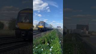 Class 170 Turbostar passes Barton lane level crossing Attenborough 16824 [upl. by Kono419]