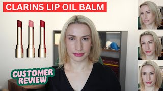 CLARINS Lip Oil Balm Review amp Try On [upl. by Airda]