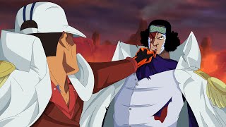 Akainu revela como derrotou Aokiji e se tornou almirante da frota em One Piece [upl. by Notaek]