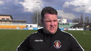 20180414  Slough Town vs Kings Lynn Town  Neil Baker Interview [upl. by Greenebaum]