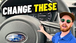 Top 5 Settings you will want to change on your NEW Subaru Outback Forester Crosstrek amp More [upl. by Mindy]