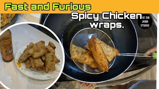 Quick Spicy Chicken Wraps [upl. by Ecissej]