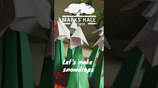 How to make origami snowdrops [upl. by Colas]