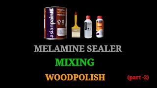 Wood Polish Tutorial Melamine Sealer MixingPart2 [upl. by Fante185]