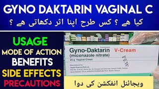 Gyno Daktarin Vaginal Cream Usage In Urdu Hindi  Vaginal Yeast Infection Treatment  Candidiasis [upl. by Enailuj261]