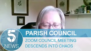 Handforth Parish Council meeting descends into chaos  5 News [upl. by Samot323]