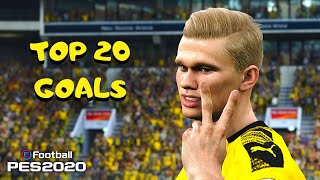 PES 2020  TOP 20 GOALS 7  HD [upl. by Tnahsin]