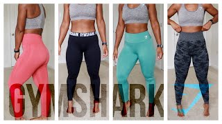 GYMSHARK HAUL  LEGGINGS REVIEW [upl. by Anasxor869]