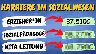 Gehalt und Karriere im Sozialwesen als Kinderpfleger Erzieher Pädagoge und mehr  ERZIEHERKANAL [upl. by Faxan]