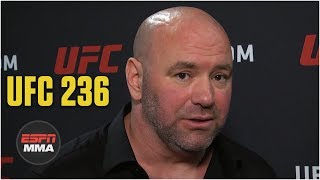 Dana White praises Israel Adesanya after UFC 236  ESPN MMA [upl. by Tiffany]