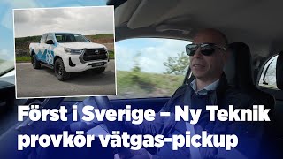 Först i Sverige – Ny Teknik provkör vätgaspickup [upl. by Aicyla246]