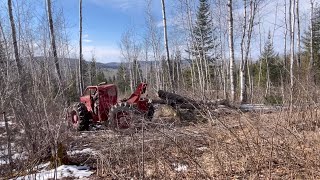 Timberjack skidder 353 Detroit engine logging skidding [upl. by Flan]