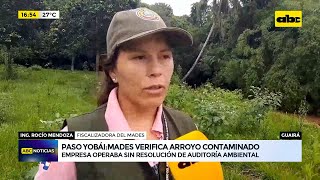 Paso Yobái Mades verifica arroyo contaminado [upl. by O'Reilly]