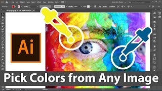 How to Select Colors from Image in Illustrator  Trick [upl. by Leona421]