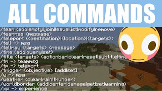 All 50 Commands in Minecraft Explained in Under 15 Minutes [upl. by Hallette]