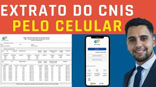 Passo a passo de como pegar o Extrato do CNIS pelo CELULAR [upl. by Anileh]